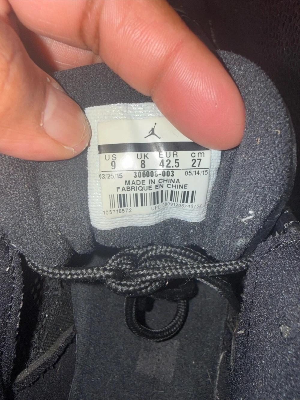 Size 9 - Air Jordan 11 IE Low Referee, 306008-003, Clean, No Box, Great Cond